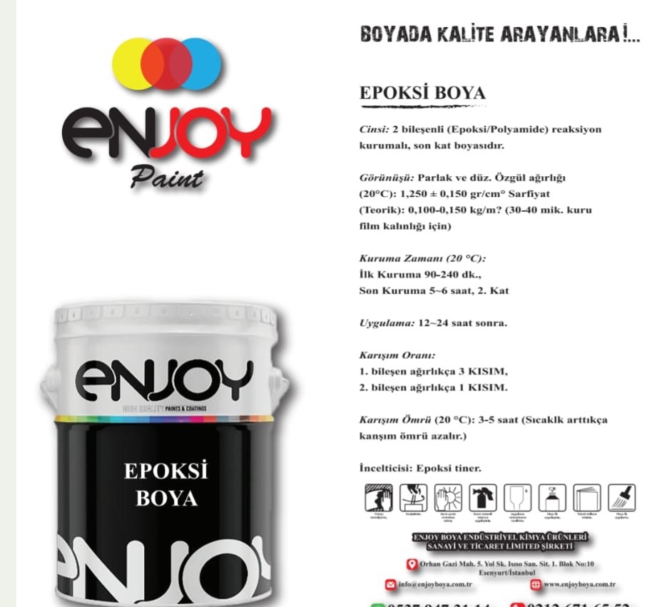 EPOKSİ VE ZEMİN BOYALARI